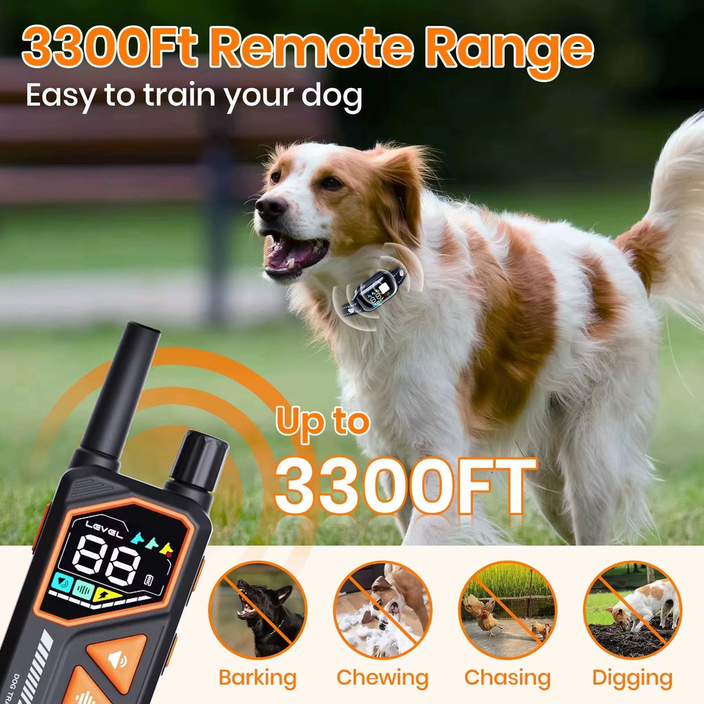 BOOSTALLION Dog ing Collar with Automatic Mode,2026 New AI Electric Collar for Dog Training,IPX7 Waterproof Dog Anti Bark CollarTrain