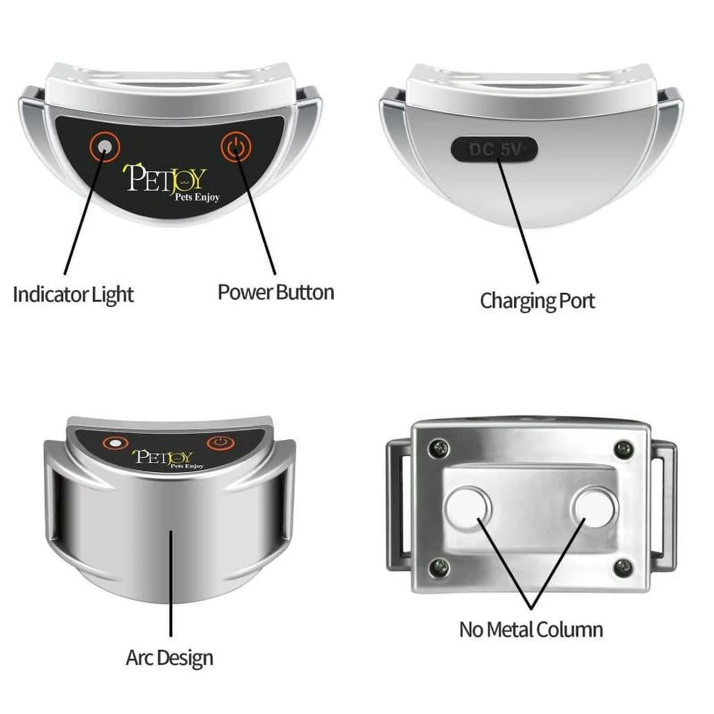 PetJoy Cat Training Collar and Small Dog Training Collar, Cat Meow Collar and Bark Collar no Shock, 900 ft Remote Range, Effective, Intelligent, Waterproof, and Rechargeable (Pink)