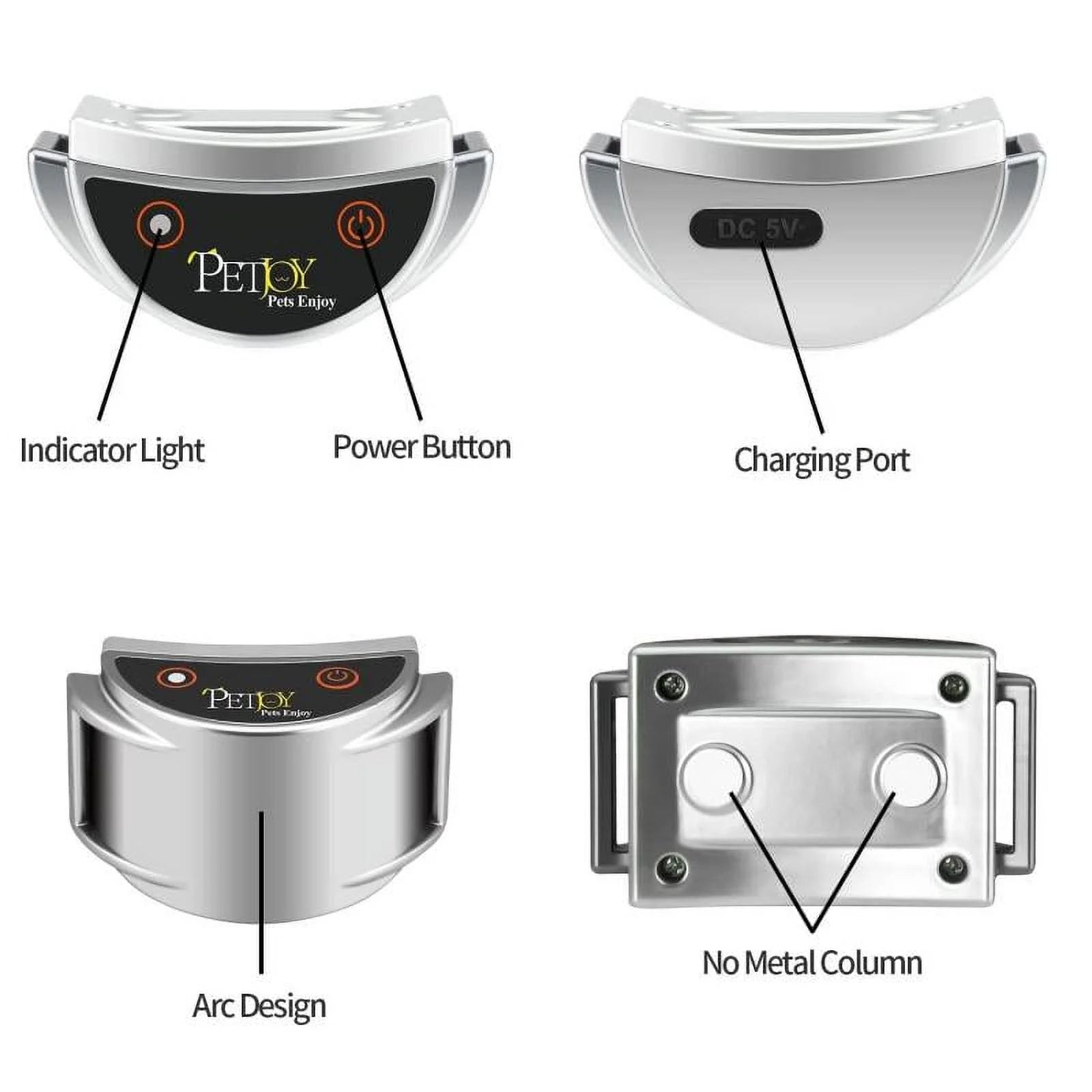 PetJoy Cat Training Collar and Small Dog Training Collar, Cat Meow Collar and Bark Collar no Shock, 900 ft Remote Range, Effective, Intelligent, Waterproof, and Rechargeable (Pink)