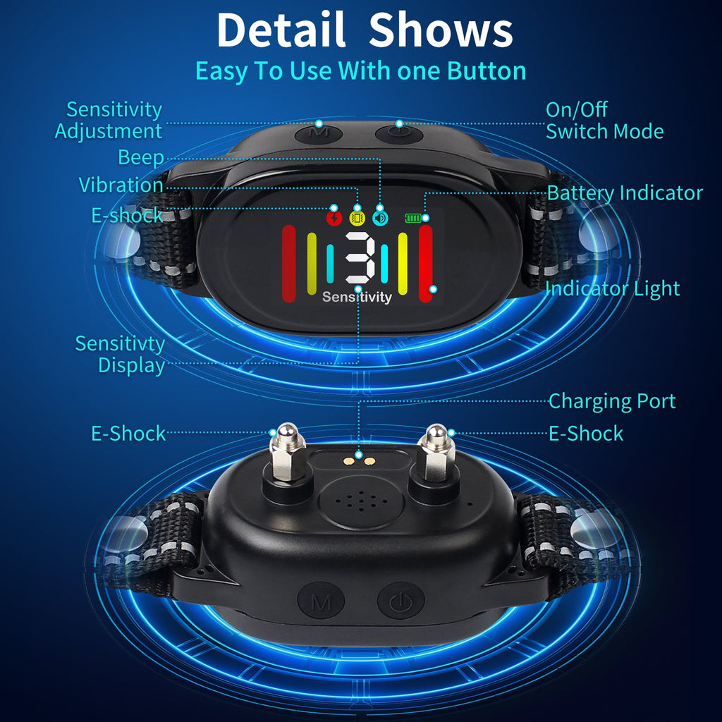 PD 216 AI Smarts Anti Barking Collar With Shock