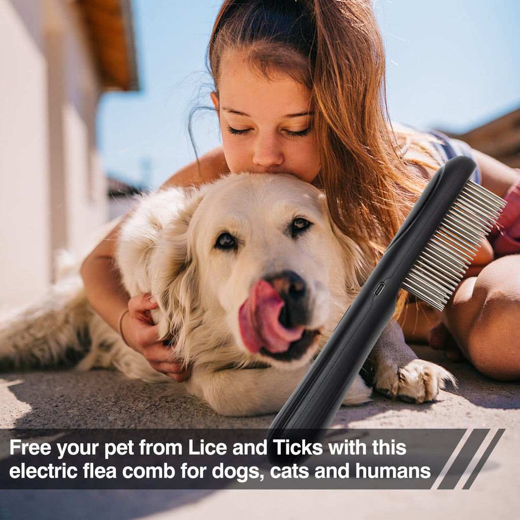 Customisable ABS Electronic Dog Combs New Deworming Alternative Medications Safe Physical Electronic Deworming Combs