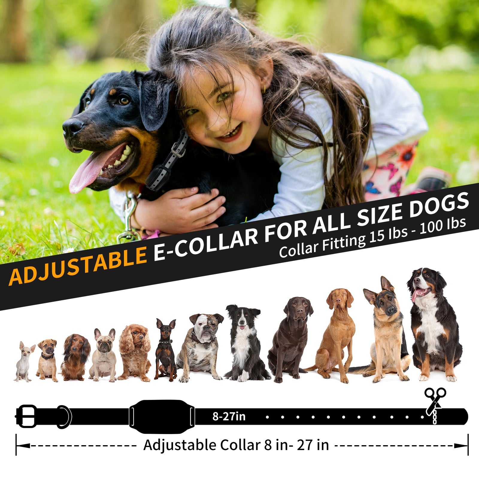 OMNITRAINER Dog Training Collar with Remote - 3300Ft Range, 3 Humane Training Modes (Beep, Vibration, Static), IPX7 Waterproof & Rechargeable - Professional E-Collar for Small, Medium, Large Dogs