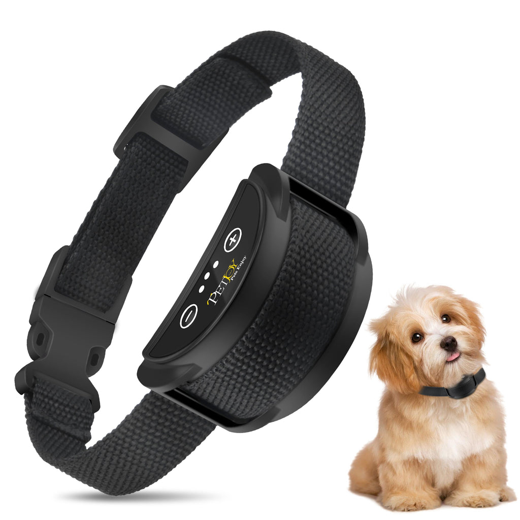 PetJoy Dog Bark Collar for Small Dogs 5-15 lbs,Shock Anti Bark Collar with Beep & Shock,5 Levels,for Dogs 5-120lbs,Waterproof,Black