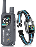 Dog Bark Collar with Remote - IPX7 Waterproof Dog Training Collar with Beep Vibration & Static Modes, Dog Collar Barking Control, 3300FT Bark Training Collar for Small Large Medium Dogs, Grey