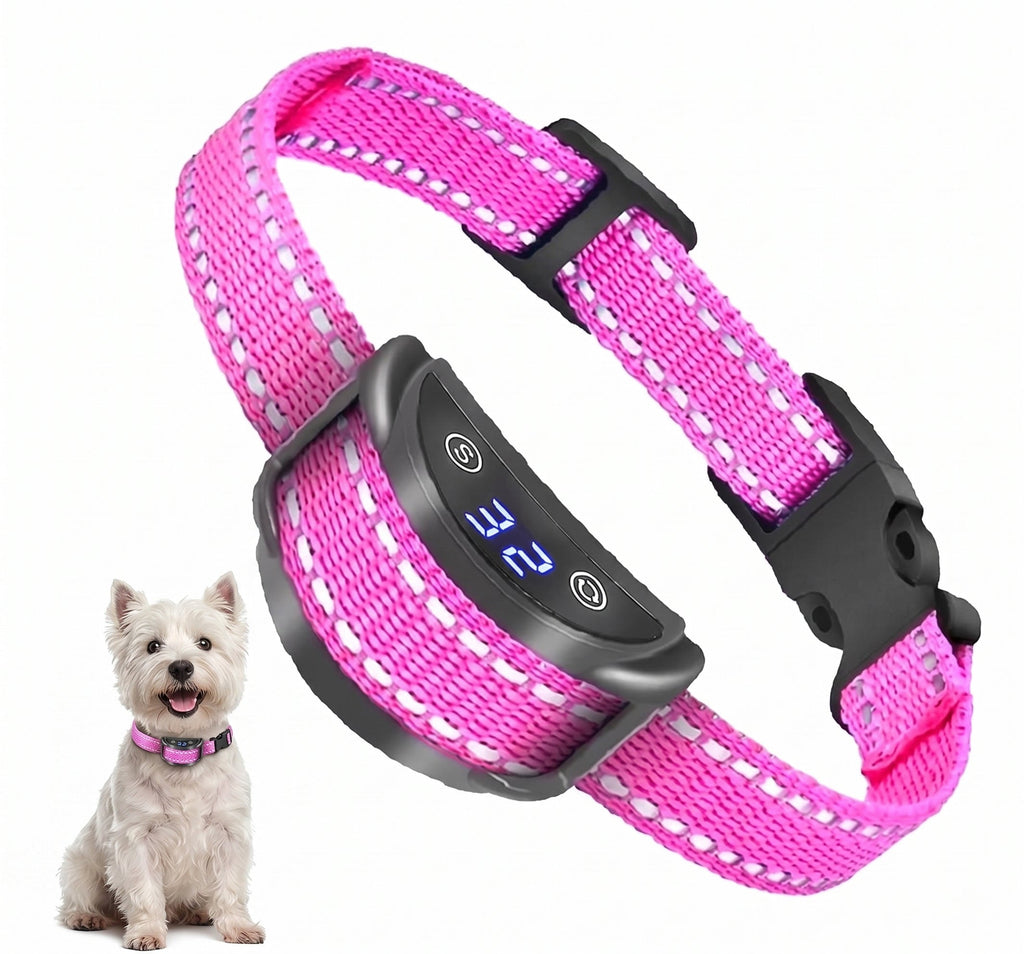 Paipaitek Dog Bark Collar, Automatic Shock & Beep, Waterproof & Rechargeable, For Small to Large Dogs