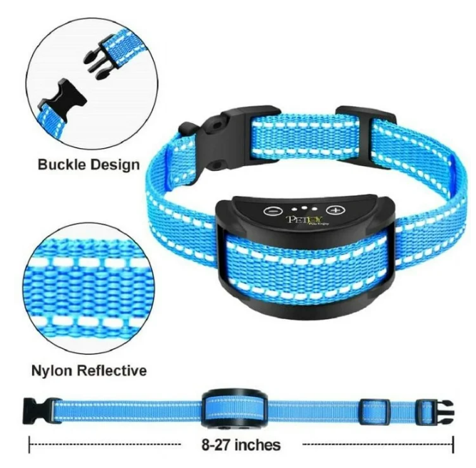 PetJoy Automatic Bark Collar for 3 Dogs,Bark Shock Collar,Anti Barking Collar with Beep&Shock,Bark Collar Adjustable Sensitivity for All Breeds of Dogs