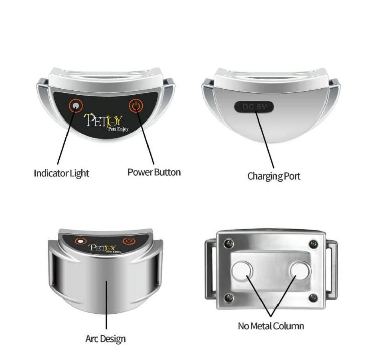 PetJoy Vibrating Dog Collar, No Shock Dog Training Collar 2 Dogs, Deaf Dog Collars w/2 Receivers, Rechargeable & Waterproof, Up to 1600Ft Remote Range