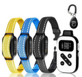 PetJoy Dog Training Collar For 3 Dogs,Dog Shock Collar With Remote,3600Ft Range Training and Auto Anti Bark Collar,3 Modes-Beep,Vibration& Shock,IPX7 Waterproof