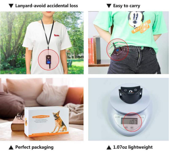 No Shock Dog Training Collar For 2 Dogs,Rechargeable&Waterproof Dog Vibration Collar,No Shock Dog Collar with Remote, Up to 1600Ft Remote Range Dog Bark Collar