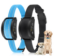 PetJoy Dog Bark Collar, Adjustable Sensitivity Anti Bark Collar with Beep & Shock, Black (2 Pack)