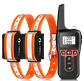 Petjoy 2-in-1 Auto Anti Bark & Remote Dog Training Collar, Black Reflective TPU, 3 Modes Beep, Vibration & Static Shock, IPX7, 3300FT Range