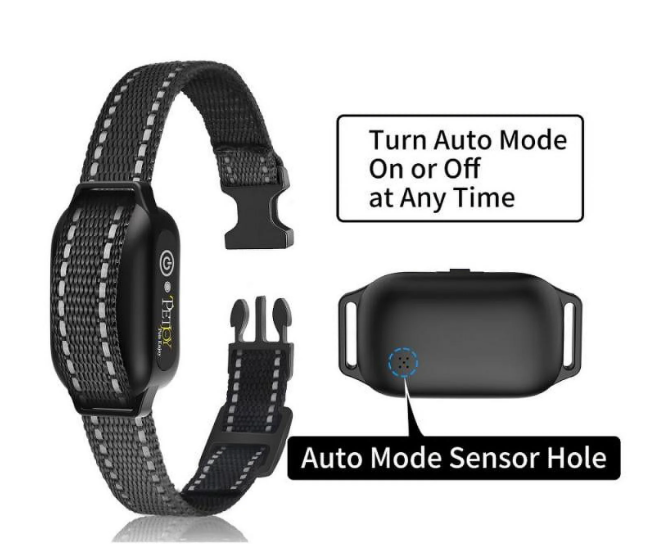 Petjoy 3 Dog Training Collar for Large Dogs, Automatic Bark Collar with Remote, Bark and Training Collar Combo, Shock Collar with 5 Adjustable Levels of Sensitivity to Suit All Breeds of Dogs