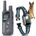 Dog Bark Collar with Remote - IPX7 Waterproof Dog Training Collar with Beep Vibration & Static Modes, Dog Collar Barking Control, 3300FT Bark Training Collar for Small Large Medium Dogs, Grey