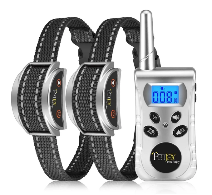 Cat&Dog Training Collar,No Shock Dog Collar for Deaf Dogs, 1600Ft Remote Control Vibrating Dog Collar, IPX7 Waterproof Dog Bark Collar For 2 Dogs