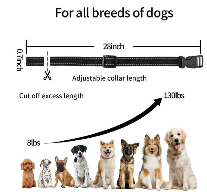 Cat&Dog Training Collar,No Shock Dog Collar for Deaf Dogs, 1600Ft Remote Control Vibrating Dog Collar, IPX7 Waterproof Dog Bark Collar For 2 Dogs