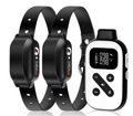 PaiPaitek Dog Training Collar For 2 Dogs,Shock Collar with Remote&Automatic Modes,Bark Collar with Beep,Vibration&Shock Modes