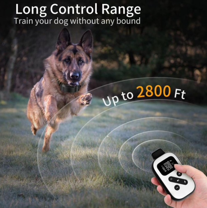 PaiPaitek Dog Training Collar For 2 Dogs,Shock Collar with Remote&Automatic Modes,Bark Collar with Beep,Vibration&Shock Modes