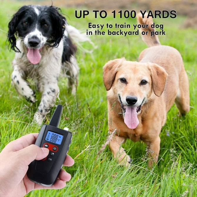 Paipaitek Dog Shcok Collar For 2 Dogs,Dog Training Collar With Remote 3300Feet,Dog Bark Collar With Beep,Vibration,Shock for Large Medium Small Dogs,IPX7
