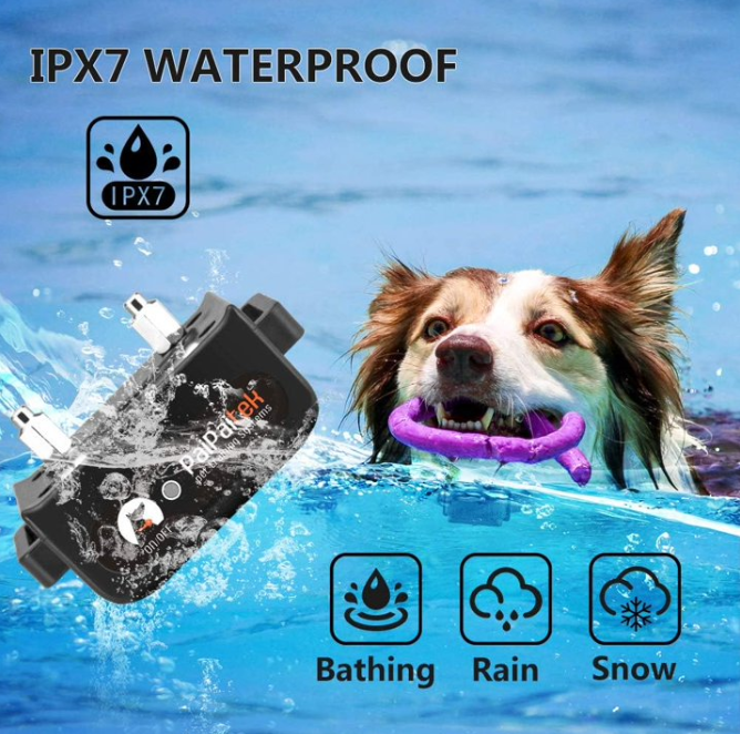 Paipaitek Dog Shcok Collar For 2 Dogs,Dog Training Collar With Remote 3300Feet,Dog Bark Collar With Beep,Vibration,Shock for Large Medium Small Dogs,IPX7