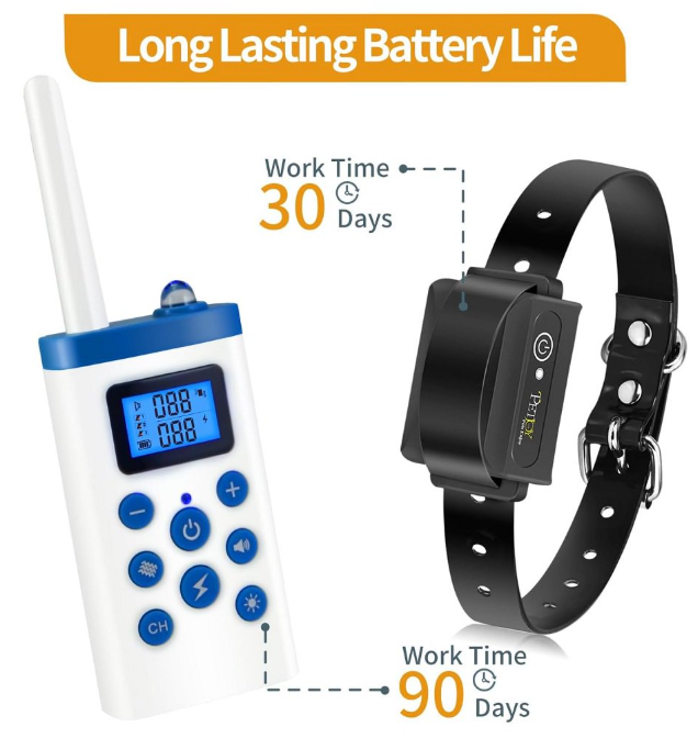 Paipaitek Dog Training Collars,Dog Shock Collar With Remote 3600ft,Auto Anti Bark And Training Collar Comb,Dog Bark Collar With Beep,Vibration&Static Shock,IPX7 waterproof