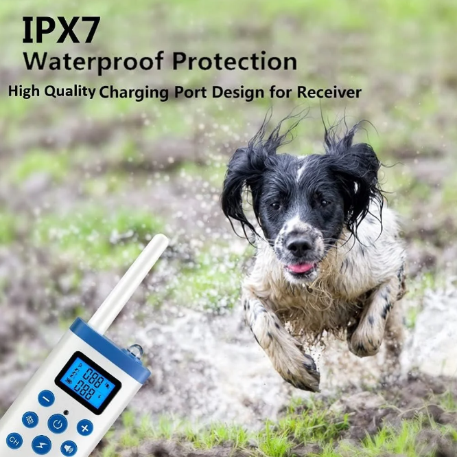 Paipaitek Dog Training Collars,Dog Shock Collar With Remote 3600ft,Auto Anti Bark And Training Collar Comb,Dog Bark Collar With Beep,Vibration&Static Shock,IPX7 waterproof