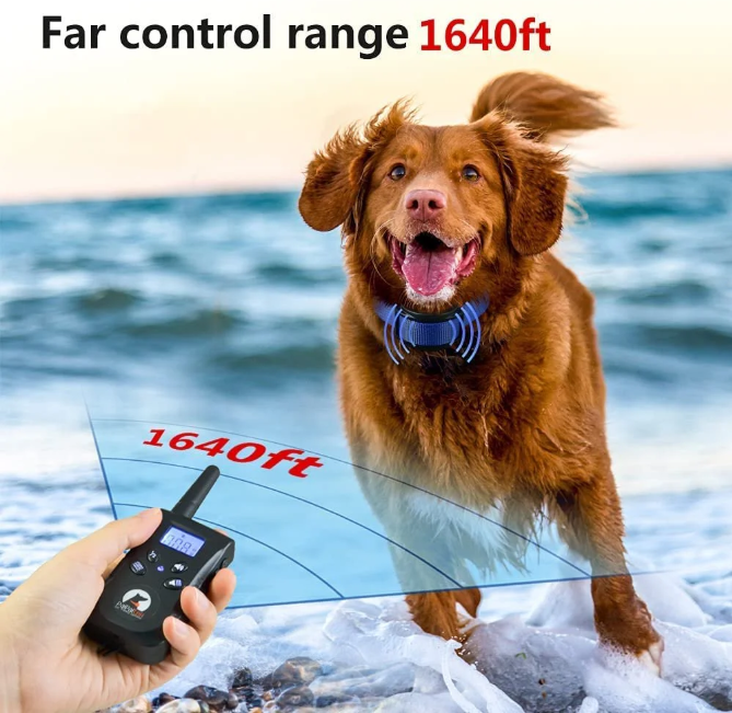 Paipaitek Vibrating Dog Collar, No Shock Dog Training Collar 2 Dogs, Deaf Dog Collars w/2 Receivers, Rechargeable & Waterproof, Up to 1600Ft Remote Range