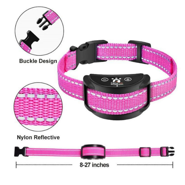 Paipaitek Dog Bark Collar,Automatic Shock & Beep,Waterproof & Rechargeable,For Small to Large Dogs,Black,3pcs