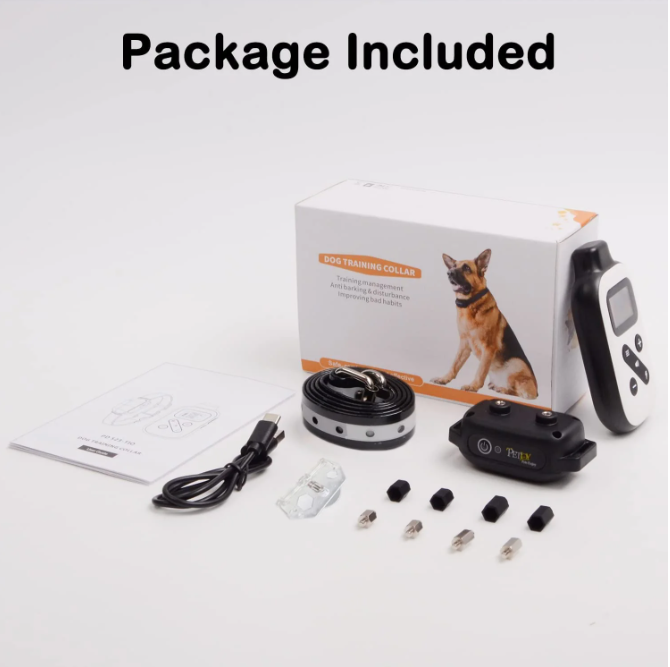 Paipaitek Shock Collar for Large Dogs, Bark Collar with Remote and Automatic Mode, Dog Training Collar with Beep, Vibration and Shock, Waterproof Electric Dog Collars