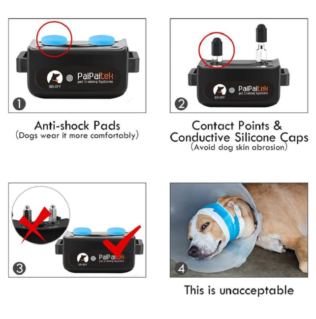 Paipaitek Dog Shock Collar with Remote,3300Ft Range Electric Dog Collar for Large Medium Small Dogs,IPX7 Waterproof Dog Training Collar-3 Modes Beep,Vibration,Shock