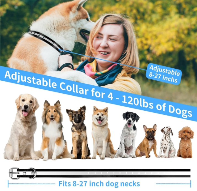 PaiPaitek Dog Bark Collar with Remote, Automatic Anti Bark and Training Collar Combo with Beep, Vibration, Shock,Up to 3300ft Range Dog Shock Collar for Small, Large and Medium Dogs