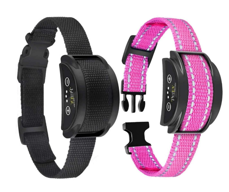 Paipaitek Dog Bark Collar,Automatic Shock & Beep,Waterproof & Rechargeable,For Small to Large Dogs,Black,2pcs