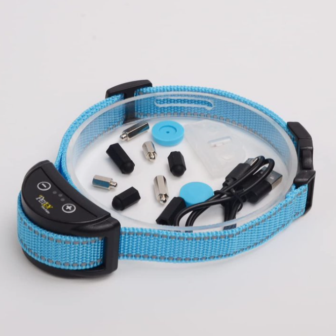 Paipaitek Dog Bark Collar,Automatic Shock & Beep,Waterproof & Rechargeable,For Small to Large Dogs,Black