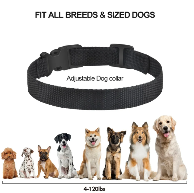 Paipaitek Dog Bark Collar,Automatic Shock & Beep,Waterproof & Rechargeable,For Small to Large Dogs,Black