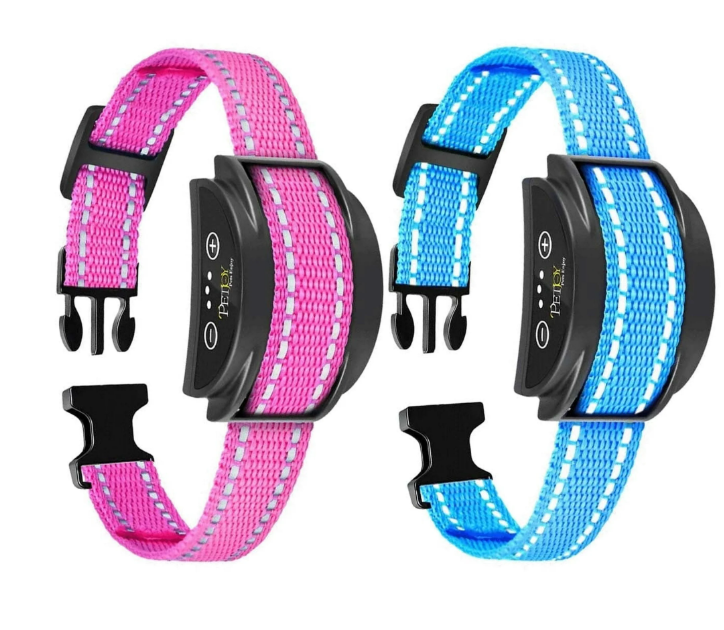Paipaitek Dog Bark Collar,Automatic Shock & Beep,Waterproof & Rechargeable,For Small to Large Dogs,Black,2pcs