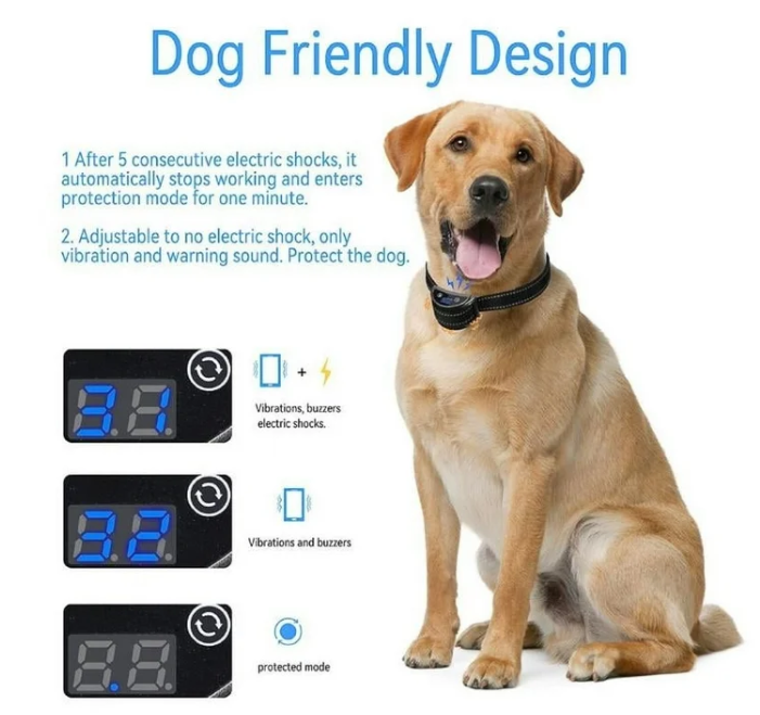 Dog Anti Stop Barking Device,Electronic Training Collar,2 Modes-Quick Stop Barking Mode&Warning Mode Optional,Dog Bark Collar for Small Medium Large Dogs