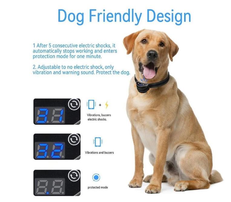 Dog Anti Stop Barking Device,Electronic Training Collar,2 Modes-Quick Stop Barking Mode&Warning Mode Optional,Dog Bark Collar for Small Medium Large Dogs