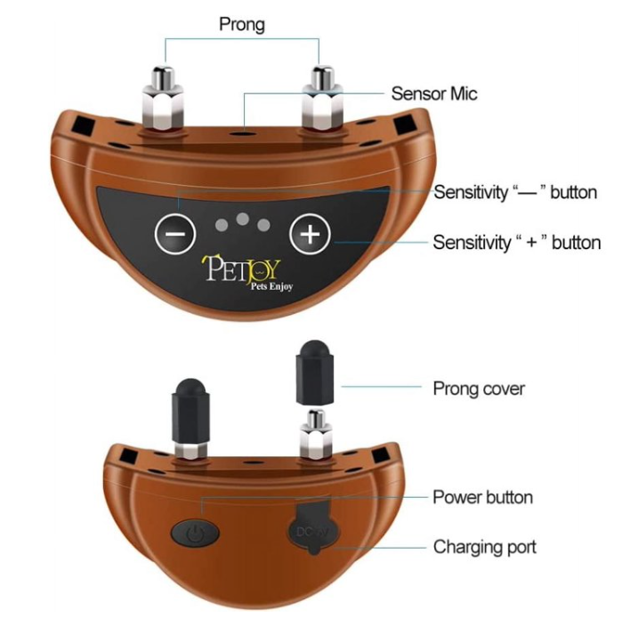 Paipaitek Dog Bark Collar,Automatic Shock & Beep,Waterproof & Rechargeable,For Small to Large Dogs,Black