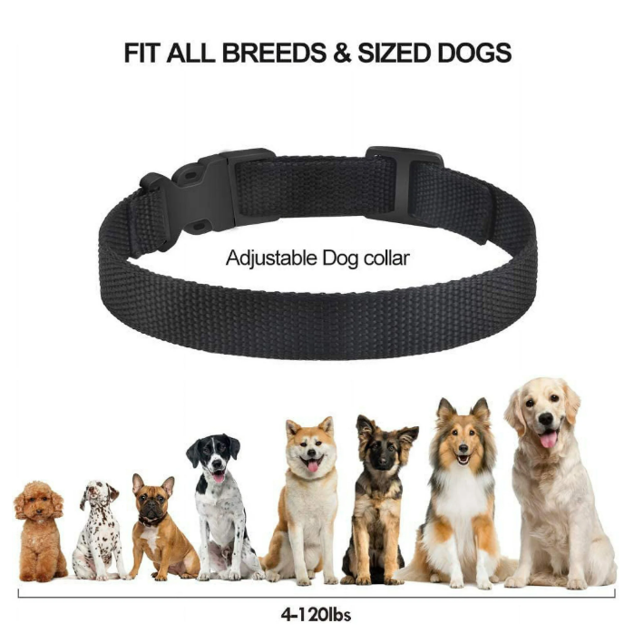 Paipaitek Dog Bark Collar,Automatic Shock & Beep,Waterproof & Rechargeable,For Small to Large Dogs,Black