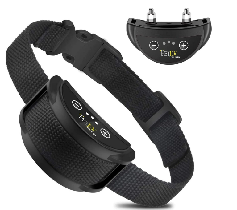 Paipaitek Dog Bark Collar,Automatic Shock & Beep,Waterproof & Rechargeable,For Small to Large Dogs,Black