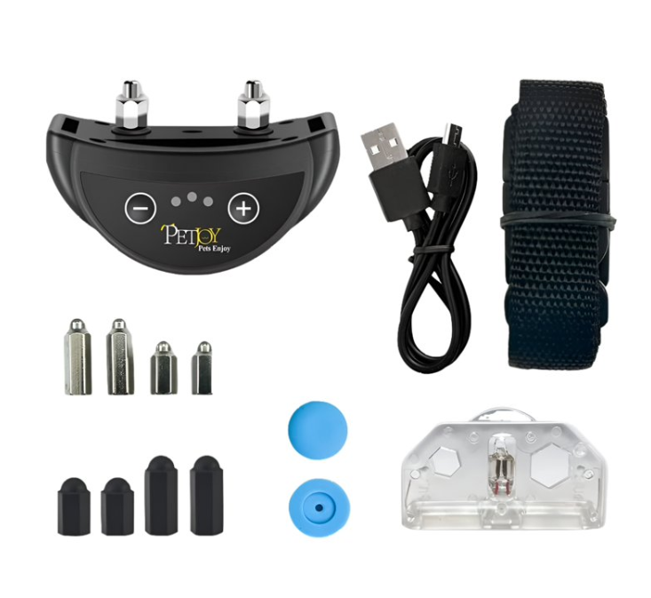 Paipaitek Dog Bark Collar,Automatic Shock & Beep,Waterproof & Rechargeable,For Small to Large Dogs,Black