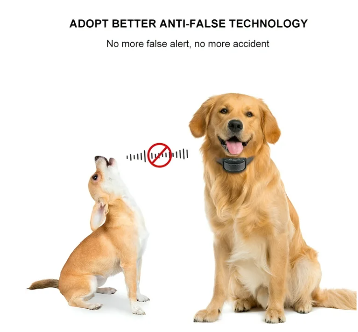 Paipaitek Dog Bark Collar,Automatic Shock & Beep,Waterproof & Rechargeable,For Small to Large Dogs,Black