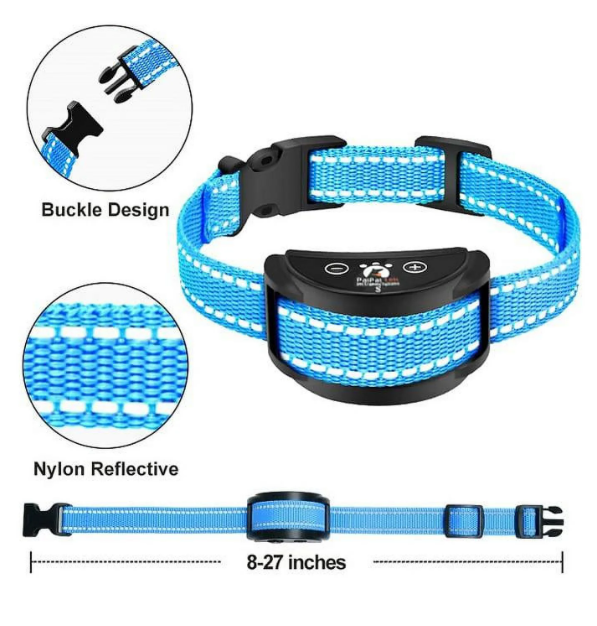 Paipaitek Dog Bark Collar, Automatic Shock & Beep, Waterproof & Rechargeable, For Small to Large Dogs