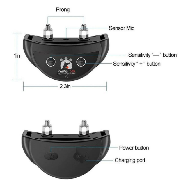 Paipaitek Dog Bark Collar, Automatic Shock & Beep, Waterproof & Rechargeable, For Small to Large Dogs