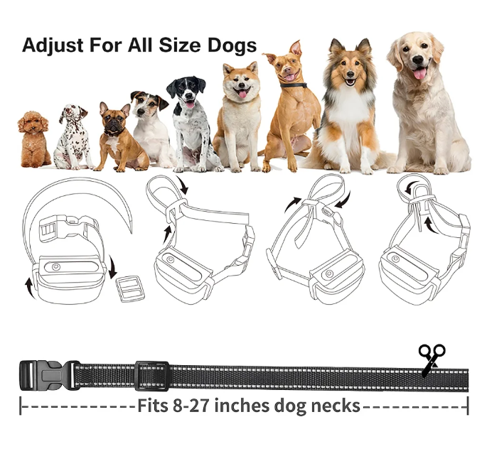 Paipaitek Dog Training Collar for 3 Dogs, No Shock Dog Collar with Remote for Large Small Deaf Puppy Dogs,3300ft Range Vibrating Dog Collar,IPX7 Waterproof