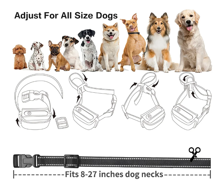 Paipaitek Dog Bark Collar for 2 Dogs,3300ft Range No Shock Dog Training Collar with Remote,Vibrating Dog Collar for Puppy ,IPX7 Waterproof Dog No Shock Collar