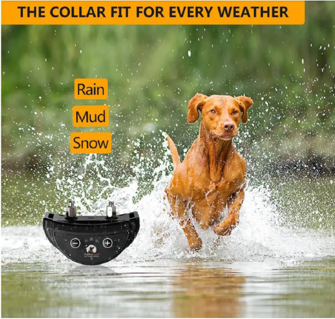 Paipaitek Dog Bark Collar,Automatic Shock & Beep,Waterproof & Rechargeable,For Small to Large Dogs,Black