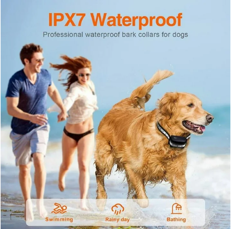 Petjoy 2-in-1 Bark Collar,Remote Dog Training Collar,Adjustable Electronic Dog Collar,Shock Collar for Large Medium Small Dog,w/3 Modes,IPX7, 3300FT Remote Range(1 Dog).