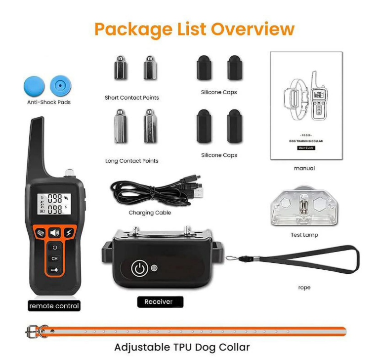 Petjoy 2-in-1 Bark Collar,Remote Dog Training Collar,Adjustable Electronic Dog Collar,Shock Collar for Large Medium Small Dog,w/3 Modes,IPX7, 3300FT Remote Range(1 Dog).