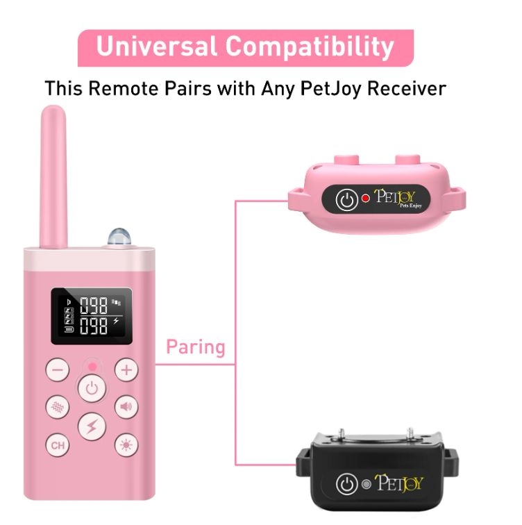 PetJoy 2 in 1 Bark Collar and Dog Shock Collar with Remote 3 Pack,3300FT Dog Training Collar with 4 Modes-Automatic Bark,Beep,Vibration& Shock,IPX7 Waterproof,Christmas Birthday Gifts