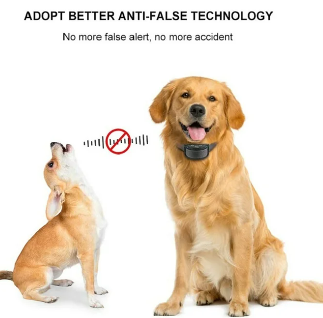 Petjoy Automatic Bark Collar for 3 Dogs,Dog Shock Collar,Anti Barking Collar with Beep&Shock,Bark Collar Adjustable Sensitivity for All Breeds of Dogs